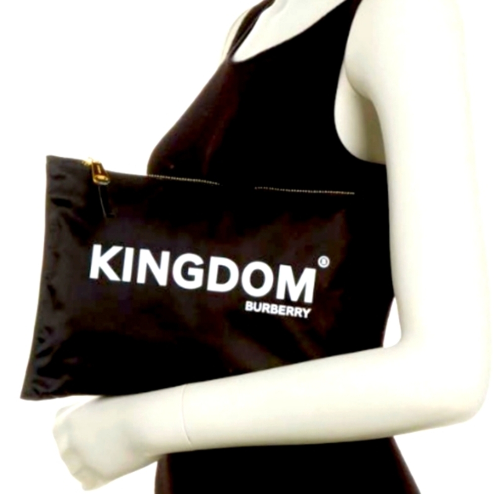 Burberry Kingdom Black Nylon Pouch/ Clutch